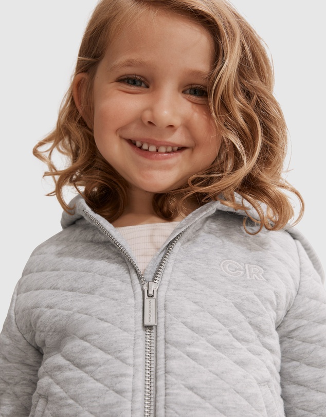 Country Road Australian Cotton Quilted Hooded Sweat