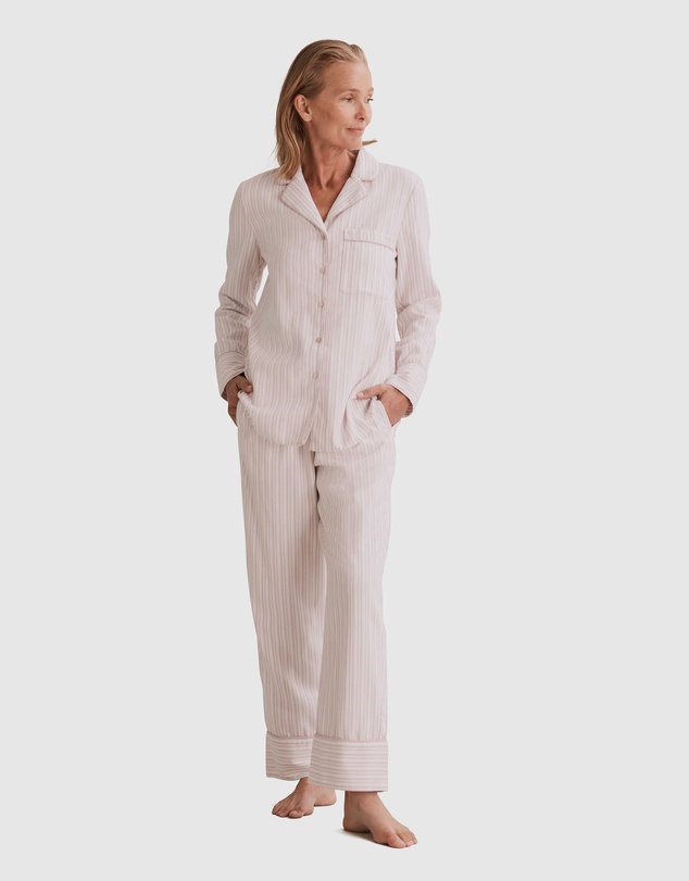 Country Road Stripe Flannel Pyjama Set