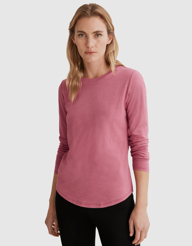 Country Road Long Sleeve Australian Cotton Slub T-Shirt