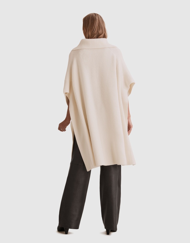 Country Road Zip Through Knit Poncho