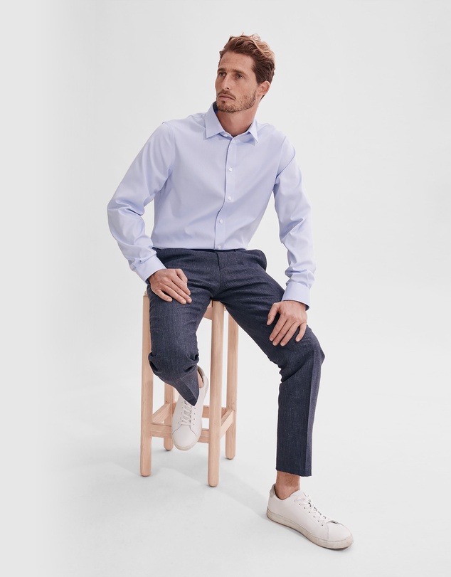 Country Road Regular Fit Textured Travel Shirt