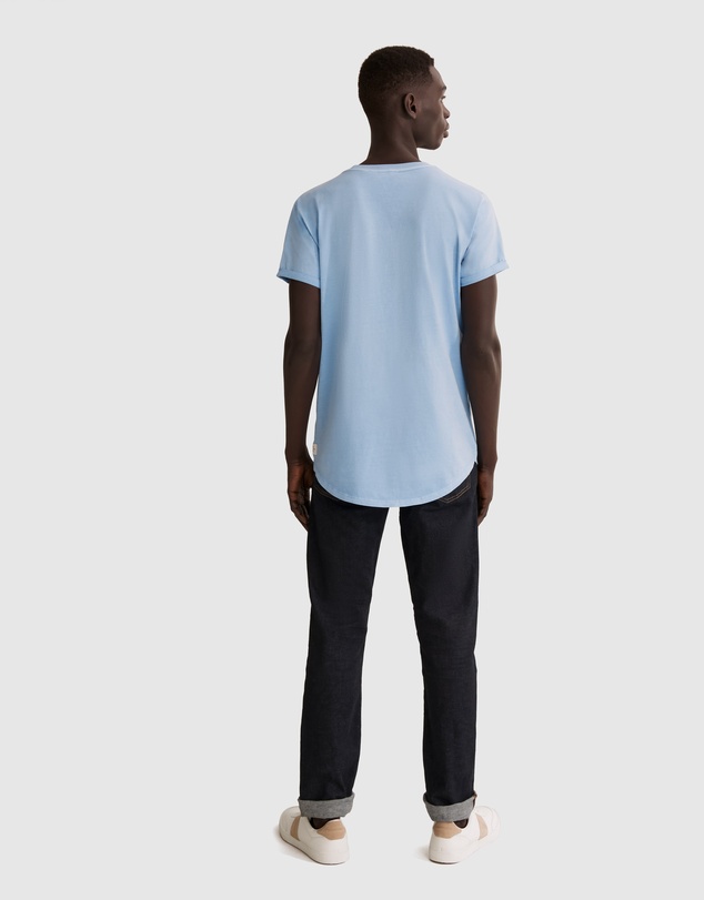 Country Road Short Sleeve Longline Garment Dyed T-Shirt