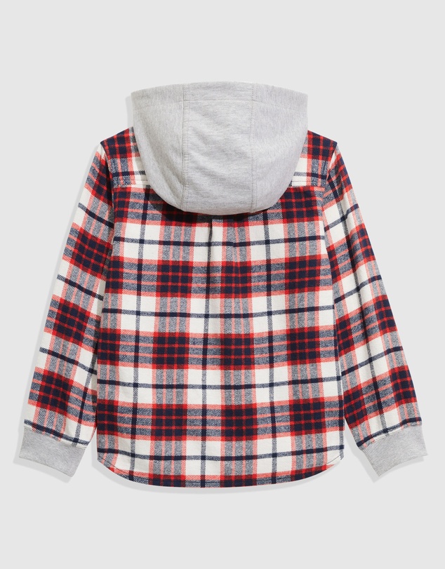 Country Road Check Hooded Shirt