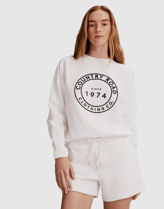 Country Road Verified Australian Cotton Casual Logo Sweat