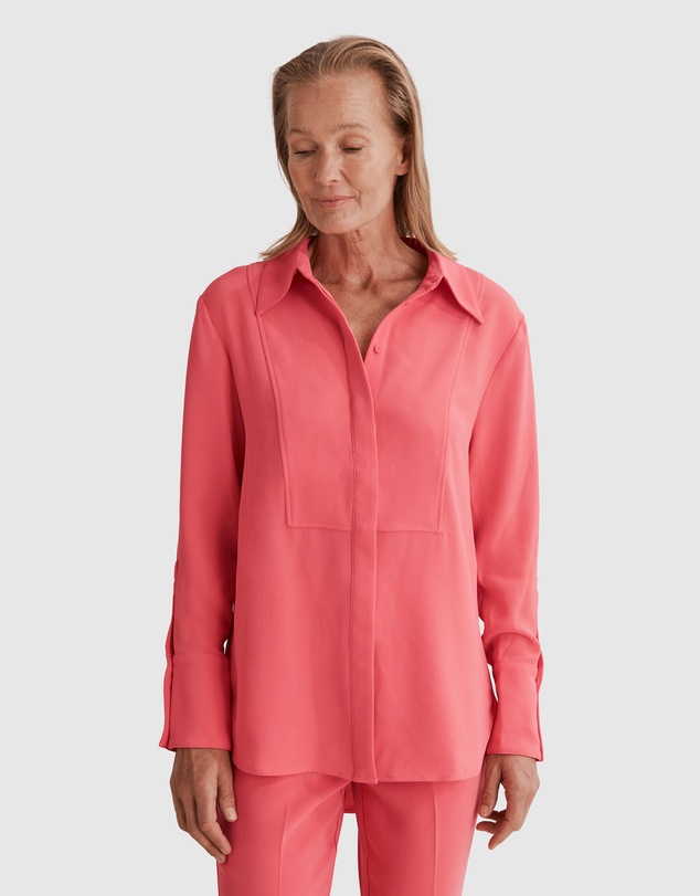 Country Road Longline Crepe Shirt