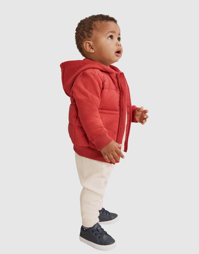 Country Road Puffer Sweat Jacket