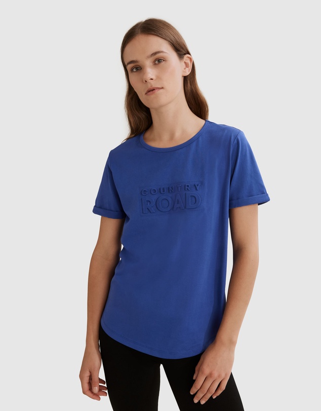 Country Road Verified Australian Cotton Modern Embossed T-Shirt