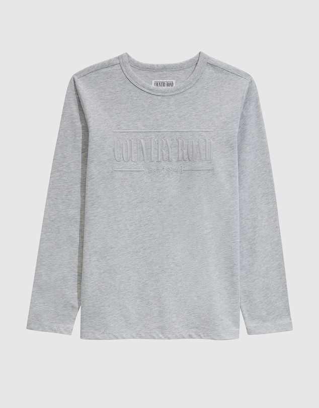 Country Road Teen Verified Australian Cotton Long Sleeve Heritage T-Shirt