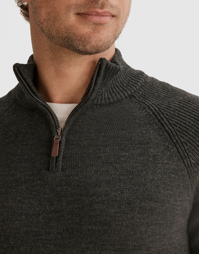 Country Road Australian Wool Half Zip Knit