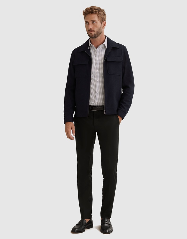 Country Road Slim Fit Grid Travel Shirt