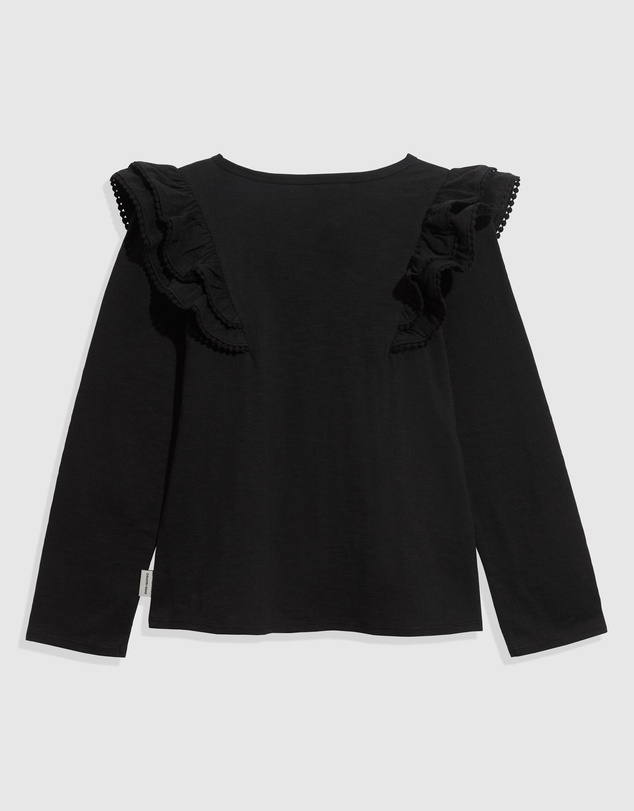 Country Road Organically Grown Cotton Slub Frill T-Shirt