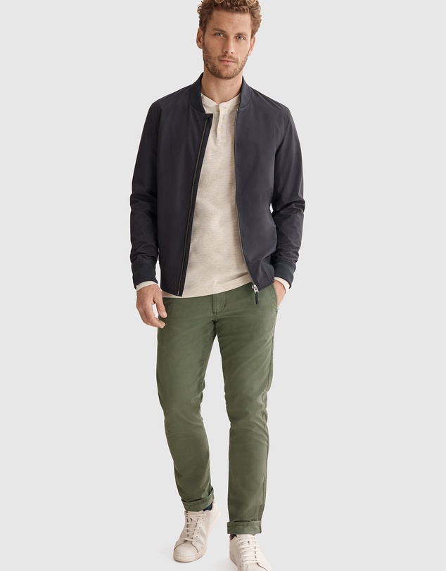 Country Road Long Sleeve Waffle Henley