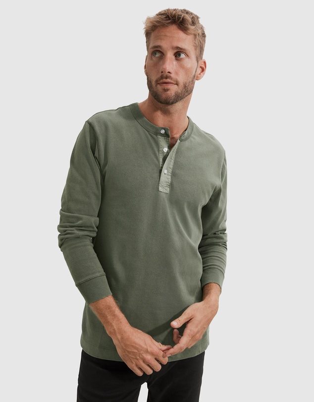 Country Road Vintage Wash Henley