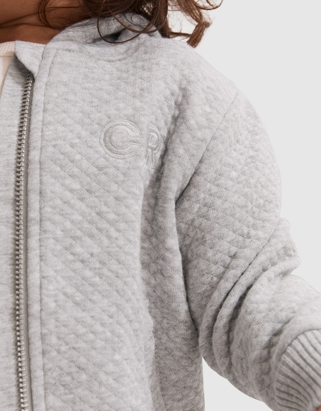 Country Road Organically Grown Cotton Quilted Hooded Sweat