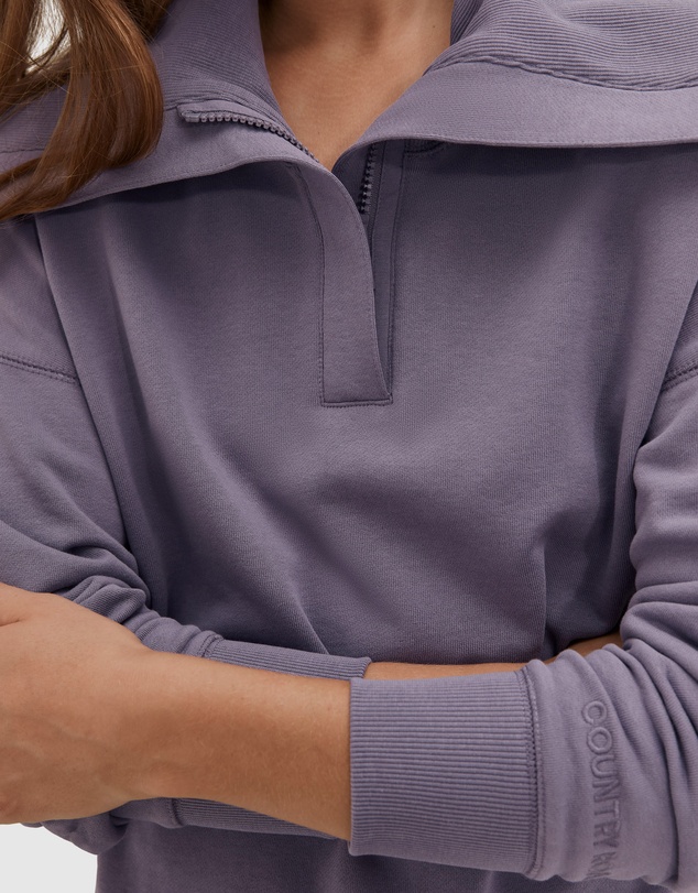 Country Road Towards Circularity - Recycled Cotton Large Collar Sweat