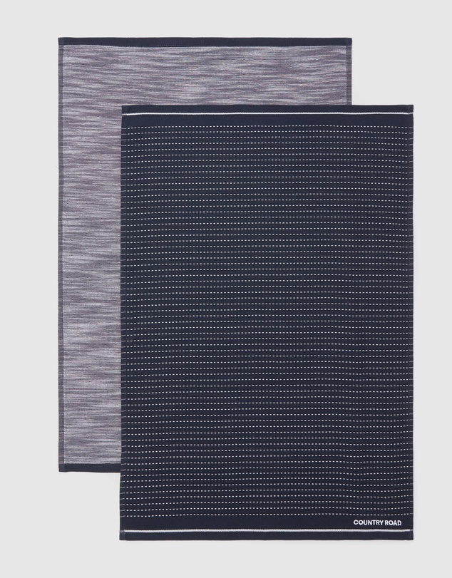 Country Road Australian Cotton Issi Tea Towel Pack Of 2