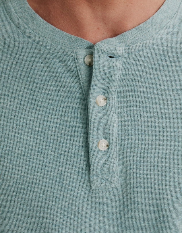 Country Road Long Sleeve Waffle Henley