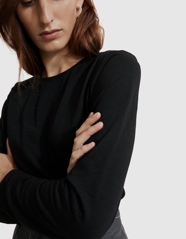 Country Road Long Sleeve Australian Cotton Slub T-Shirt