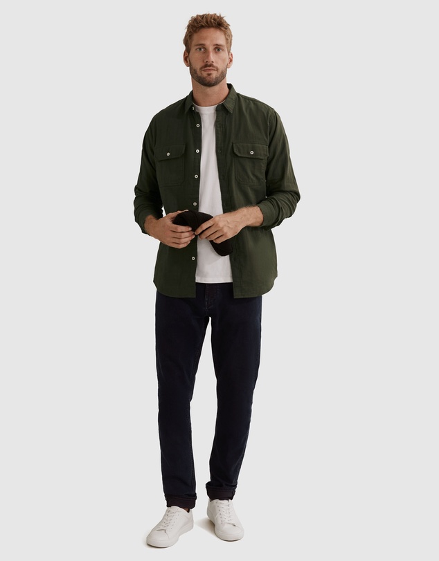 Country Road Regular Fit Double Cloth Shirt