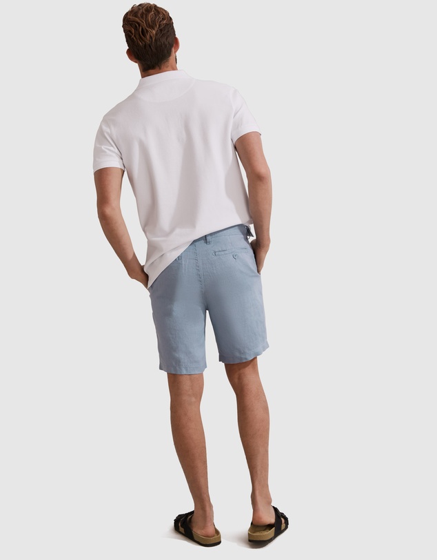 Country Road Organically Grown Linen Button Front Short