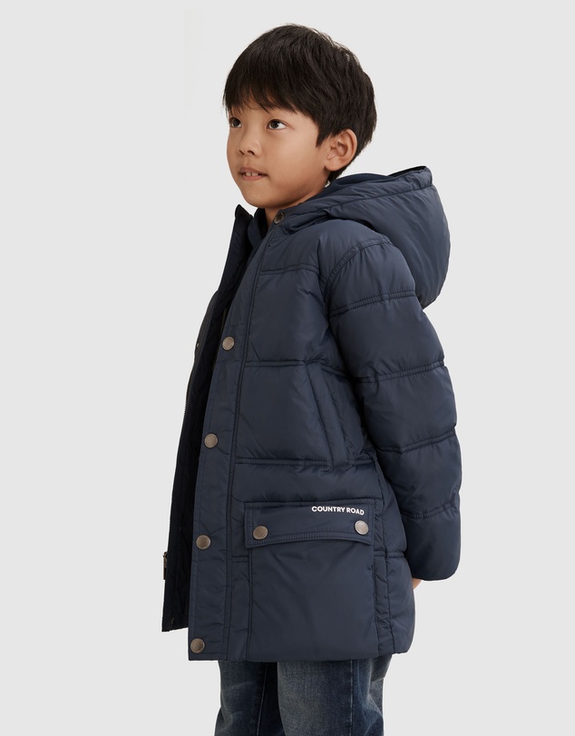 Country Road Long Puffer Jacket