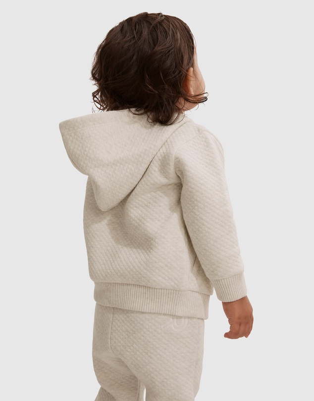 Country Road Unisex Organically Grown Cotton Quilted Hooded Sweat