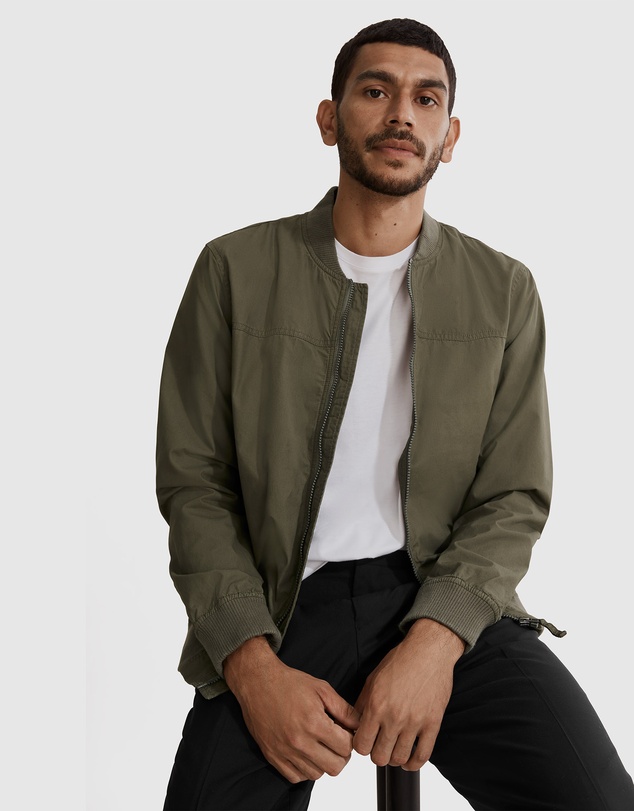 Country Road Washed Bomber Jacket