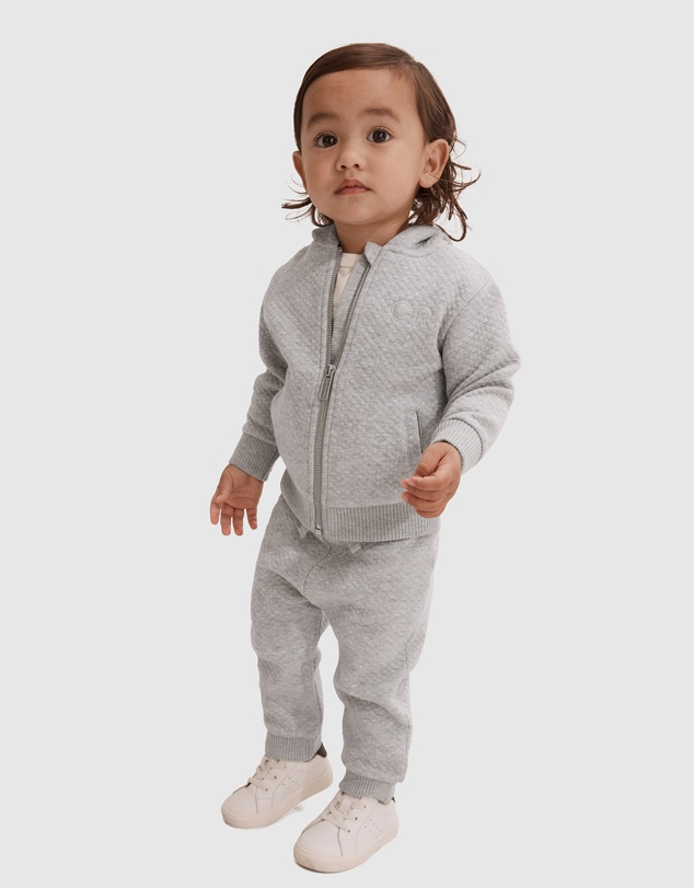 Country Road Organically Grown Cotton Quilted Hooded Sweat