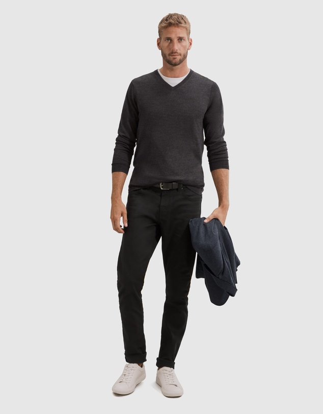 Country Road Verified Australian Merino V-neck Knit