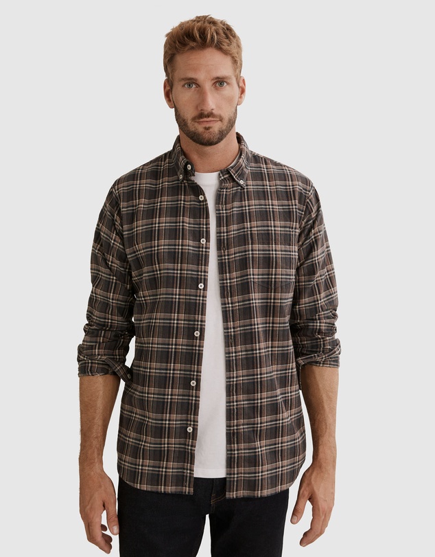 Country Road Regular Fit Brushed Check Shirt