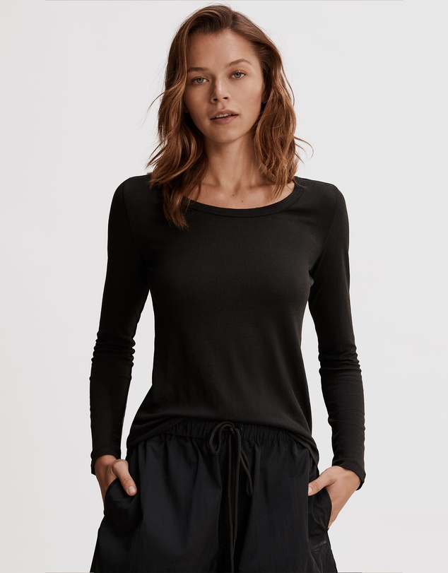 Country Road Long Sleeve Linen T-Shirt