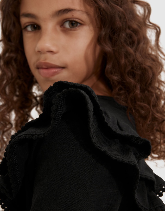 Country Road Organically Grown Cotton Slub Frill T-Shirt