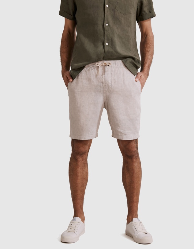 Country Road Organically Grown Linen Drawcord Short