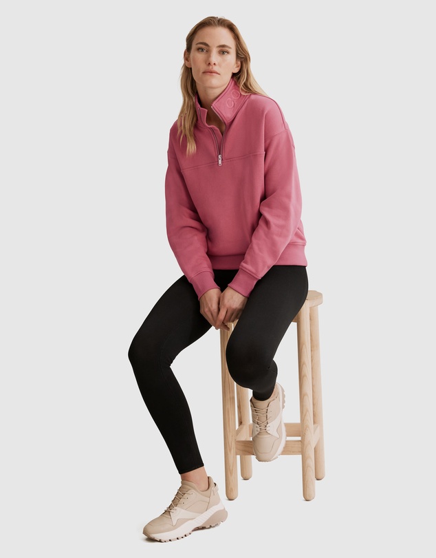 Country Road Australian Cotton Zip Collar Sweat