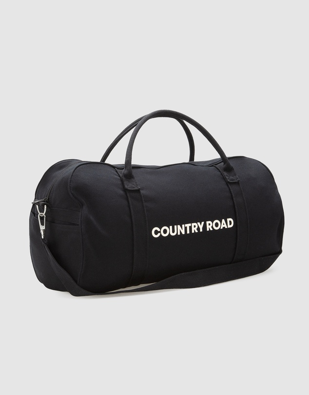 Country Road Zip Canvas Logo Tote