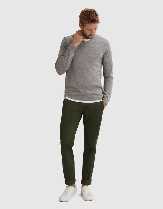 Country Road Verified Australian Merino V-neck Knit