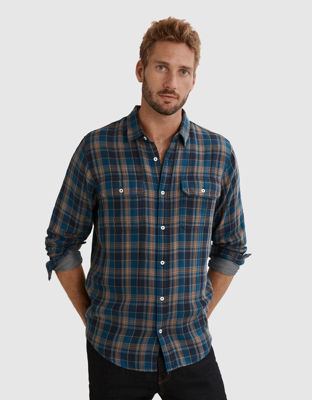 Country Road Regular Fit Double Cloth Shirt