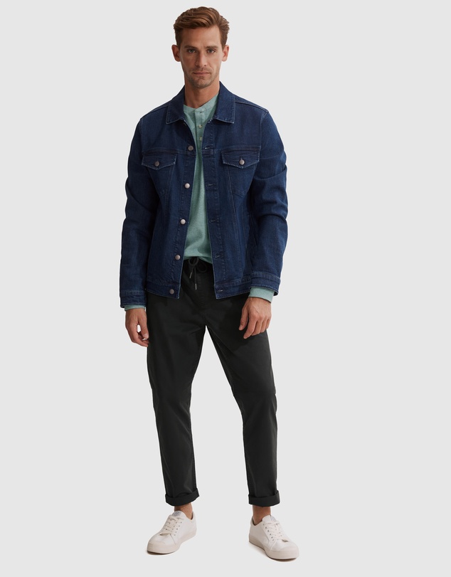 Country Road Long Sleeve Waffle Henley