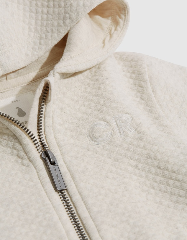 Country Road Unisex Organically Grown Cotton Quilted Hooded Sweat