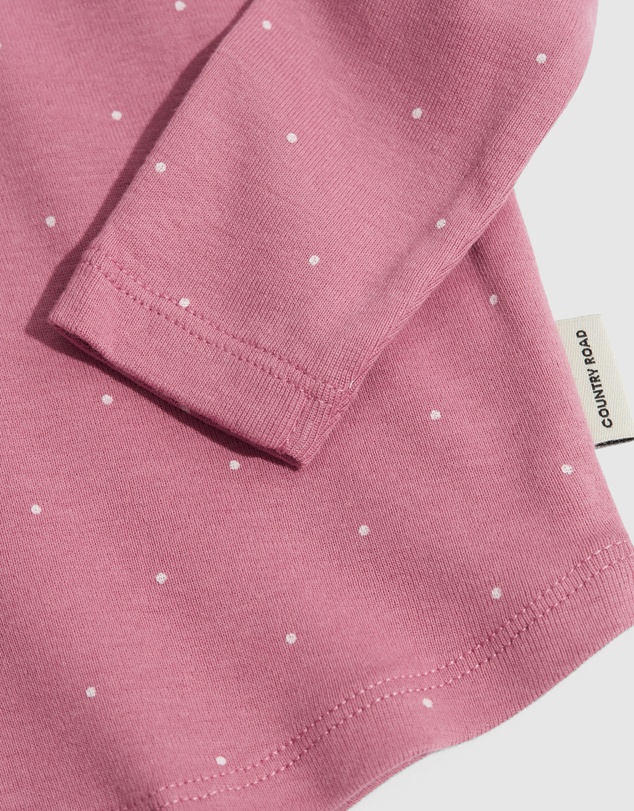 Country Road Organically Grown Cotton Pin Dot Frill T-Shirt