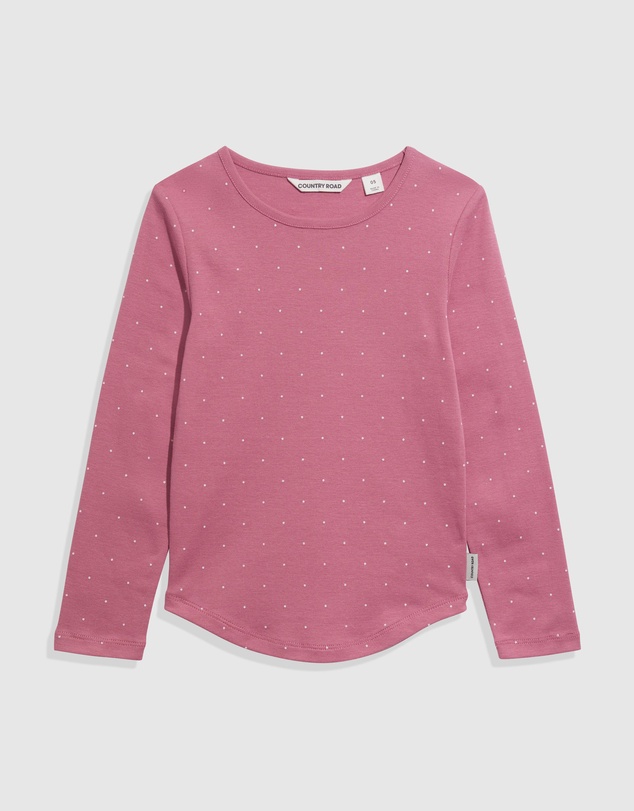 Country Road Organically Grown Cotton Pin Dot Rib T-Shirt