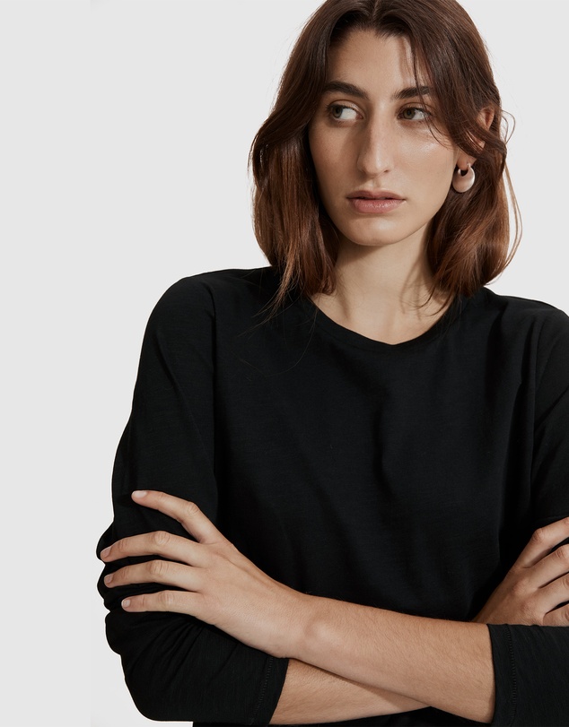 Country Road Long Sleeve Australian Cotton Slub T-Shirt