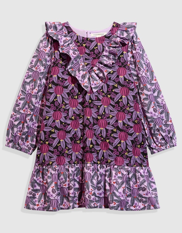 Country Road Berry Frill Dress