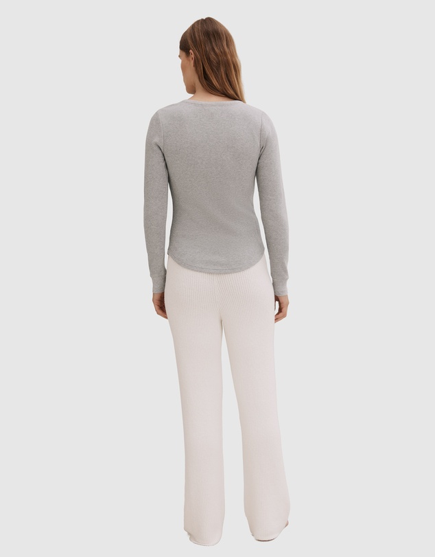 Country Road Waffle Henley Top