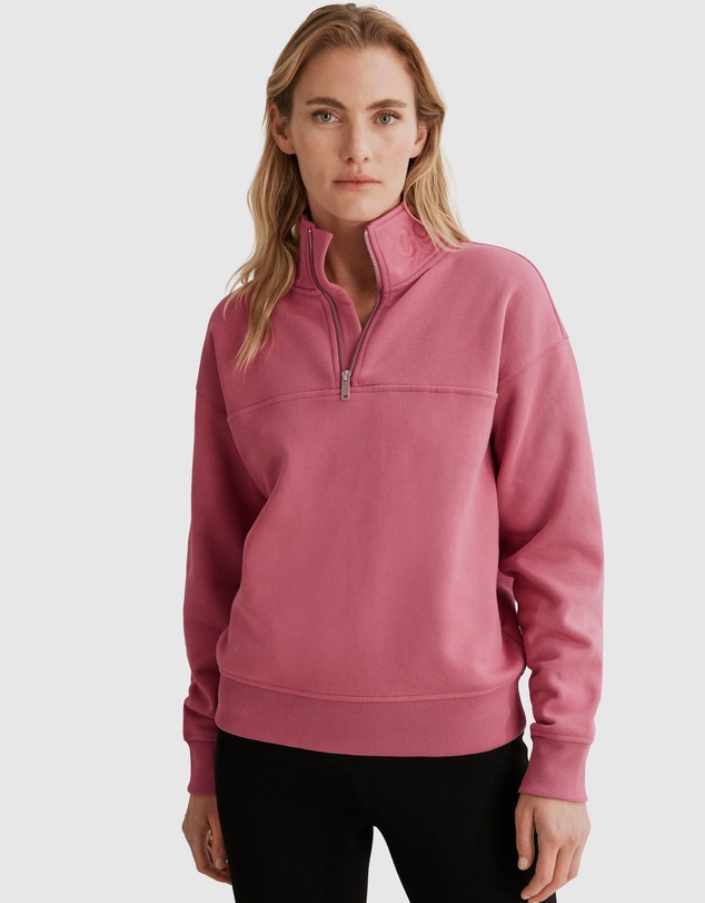 Country Road Australian Cotton Zip Collar Sweat