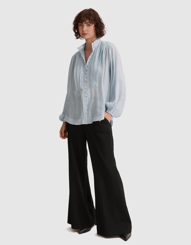 Country Road Bib Detail Blouse