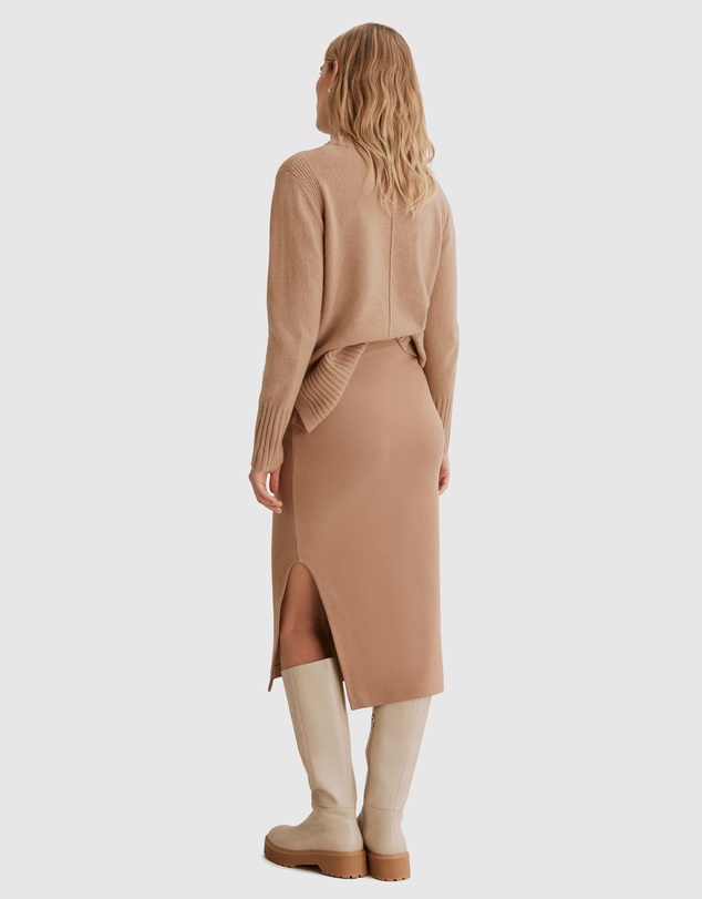 Country Road Rib Midi Skirt