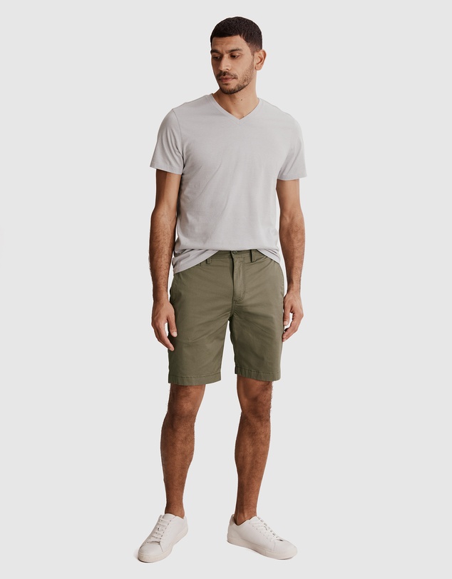 Country Road Micro Stripe Pima V-neck T-Shirt