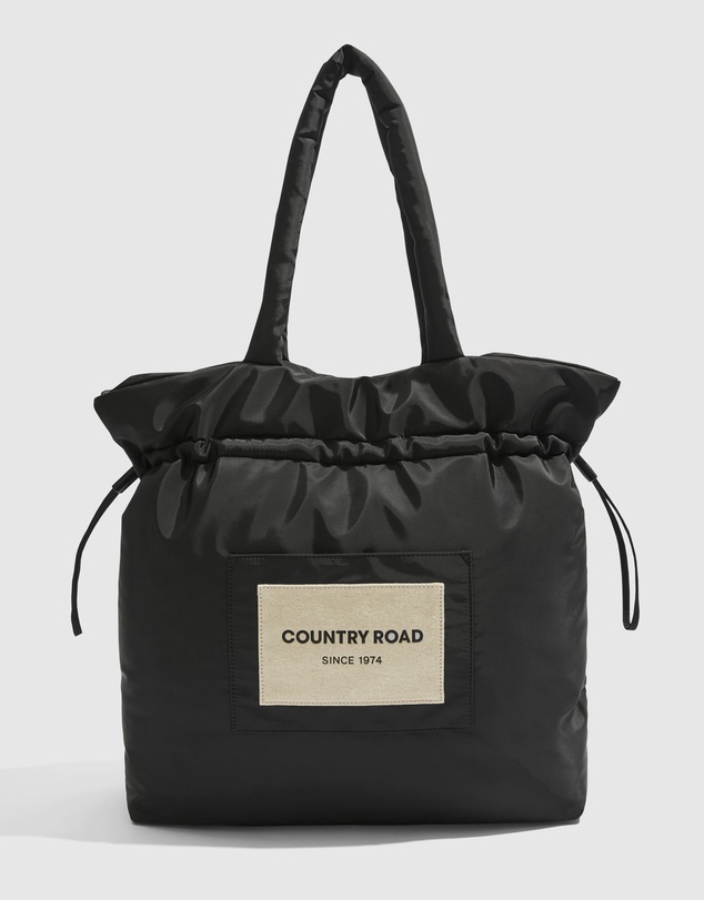 Country Road Recycled Polyester Puffer Patch Drawstring Shopper