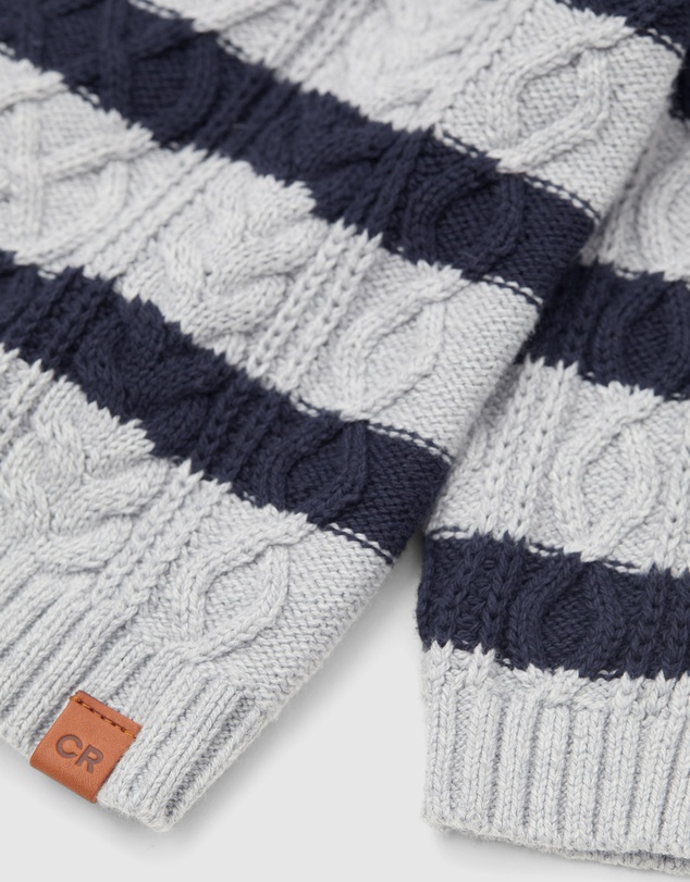 Country Road Unisex Cable Crew Knit